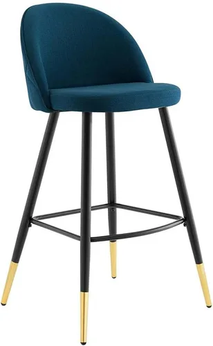 Vista 15 de Modway Taburetes de comedor tapizados de tela Cordial en Azure - Juego de 2