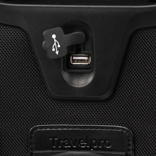 Vista 7 de Travelpro Platinum Elite-Softside - Maletas expansible con ruedas giratorias, Negro shadow), 409186701