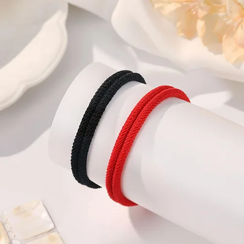 Vista 5 de UNGENT THEM Pulseras de cuerda ajustable para parejas, para hombres, novio, novia, alma gemela, marido, esposa, aniversario, día de San Valentín