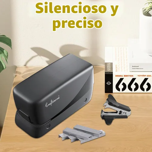 Vista 9 de Engrapadora eléctrica, engrapadora automática de 25 hojas, incluye 2000 grapas y 1 removedor de grapas, sin atascos, profesional y oficina en casa