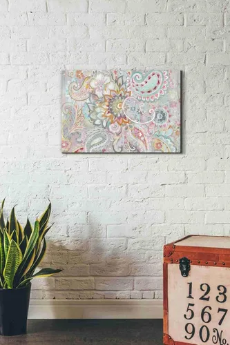 Vista 3 de Epic Graffiti 'Boho Japonais' de Danhui Nai, lienzo decorativo para pared, 18 x 26 pulgadas