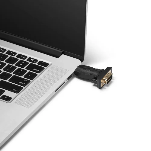 Vista 7 de Adaptador USB a RS232 con chipset FTDI, USB a RS232 macho DB9 convertidor serie para caja registradora, módem, escáner, maquinaria industrial, CNC