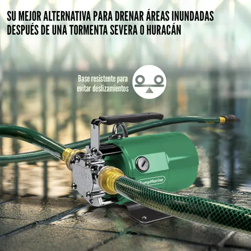 Vista 6 de SumpMarine Bomba de transferencia de agua, 115 V, 330 galones por hora, bomba eléctrica portátil con kit de manguera de 6 pies, elimina el agua