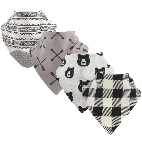 Vista 14 de Yoga Sprout Babero bandana con mordedor, alas, paquete de 4 Paquete de 4 alas