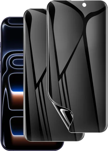 Vista 12 de LYWHL Paquete de 3 protectores de pantalla de privacidad para iPhone 12 Pro Max, protector de pantalla privada antiespía de vidrio templado para 12