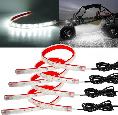 Vista 9 de YONGMING Tira de luces LED de 12 voltios, impermeable, azul, 12.6 pulgadas, luces LED para exteriores e interiores para carrito de golf, barco
