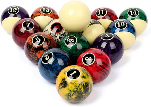 Vista 8 de CUPPA Juego de bolas de billar/bolas de billar profesional, 16 bolas completas para mesas de billar