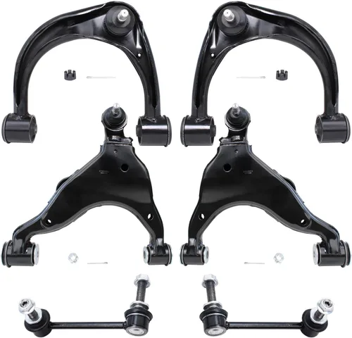 Vista 129 de Detroit Axle - Kit de brazos de control delantero para Chevy Silverado 1500 GMC Sierra 1500 GMC Sierra 1500 Avalanche Yukon Tahoe Escalade ESV EXT