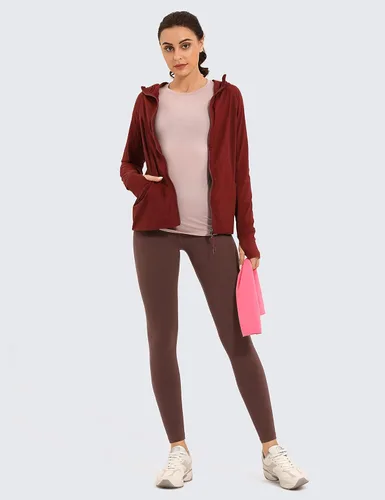 Vista 3 de CRZ YOGA Butterluxe - Leggings de entrenamiento para mujer de 28 pulgadas, cintura alta, pantalones de yoga con bolsillos, para correr, suaves como