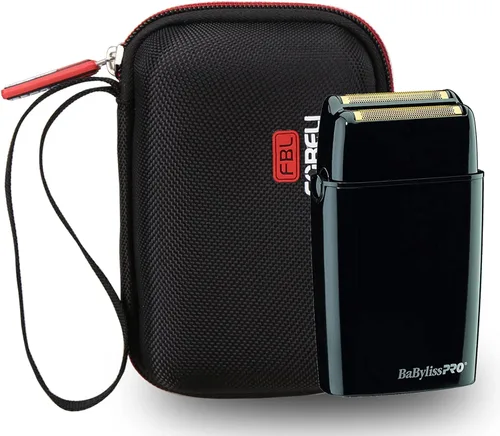 Vista 3 de FBLFOBELI Estuche rígido para afeitadoras BaBylissPRO METALFX de lámina simple y doble, bolsa de viaje compacta a prueba de golpes
