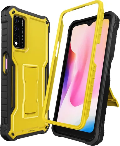 Vista 8 de Funda para T-Mobile REVVL V Plus 5G, protección de grado militar, a prueba de golpes, soporte integrado compatible con teléfono REVVL V Plus 5G Azul