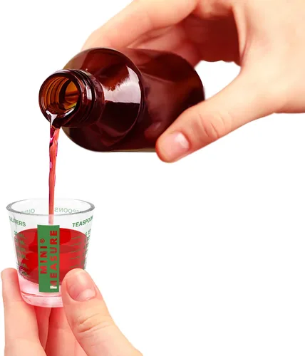 Vista 7 de Kolder Mini Medidor de Vidrio Pesado, 20 Medidas Incrementales Multiusos para Líquidos y Secos Vaso Medidor de Chupito, Verde, Juego de 2