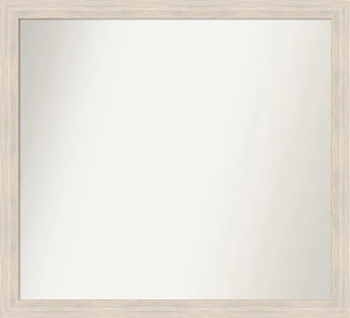 Vista 51 de Amanti Art Espejo personalizado, espejo de baño estrecho Alexandria White Wash, espejo de pared o espejo de tocador de baño sobre el fregadero