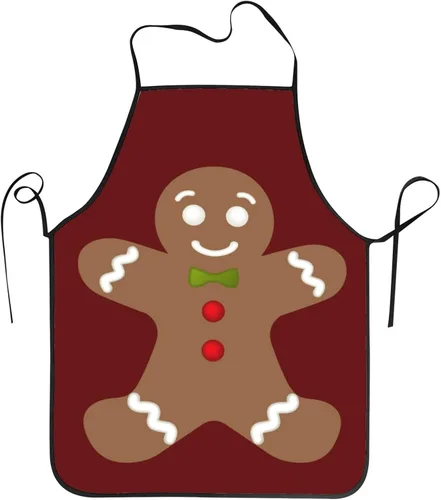 Vista 7 de Delantales de celebración navideña para Halloween, Acción de Gracias, Navidad, delantal de cocina para cocinar a la parrilla, delantal con babero
