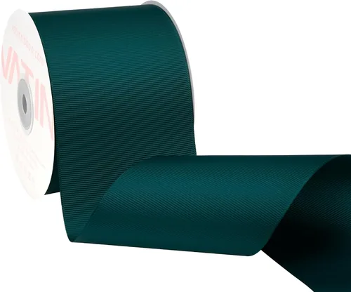 Vista 19 de VATIN Cinta de Grogrén Negra, 1-1/2" x 50 Yardas Continuas, Cinta de Grogrén de Poliéster Negra, Usar para Lazos de Bricolaje, Accesorios