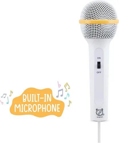 Vista 4 de Singimals - Altavoz de karaoke para niños con micrófono, da rienda suelta a la superestrella interior de tu hijo, Bluetooth v5.1, tiempo