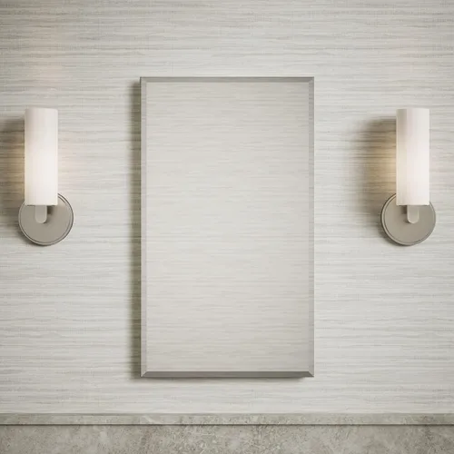 Vista 2 de Kohler CB-CLC1526FS Espejo Botiquín de Baño sin Marco, Puerta Individual, Marco Rectangular con Borde Biselado, Espejo de Gabinete de Baño, Estantes