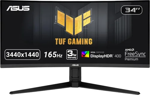 Vista 15 de ASUS TUF Gaming Monitor 1080P (VG249QL3A) de 24" (23.8" visible), Full HD, 180Hz, 1ms, Fast IPS, ELMB, FreeSync Premium, compatible con G-SYNC
