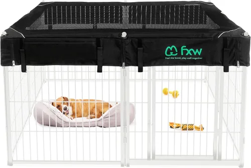 Vista 53 de FXW Homeplus Unleashed Corralito para Perros de Interior - Juego Sin Estrés y Seguro, Resistente de 24 Pulgadas 2 Paneles Corralito para Cachorros