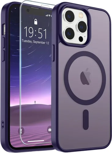Vista 303 de SUPFINE Funda magnética para iPhone SE 2022 (3ª)/2020 (2ª), iPhone 8 (compatible con MagSafe) (protección contra caídas de grado militar), funda