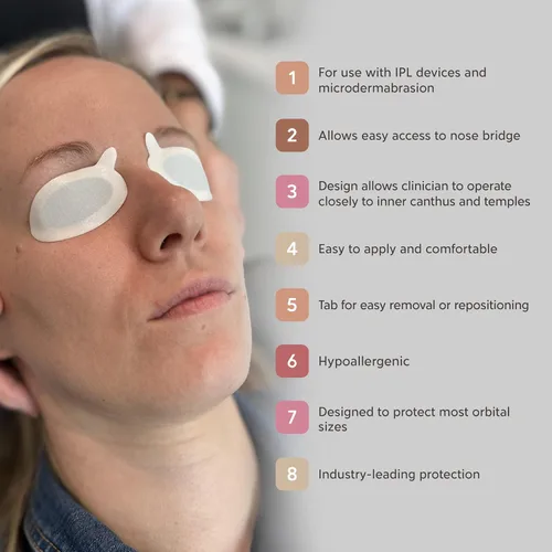 Vista 5 de IPL-AID: Protector ocular desechable para un tratamiento seguro IPL. Proteja sus ojos con precisión y comodidad