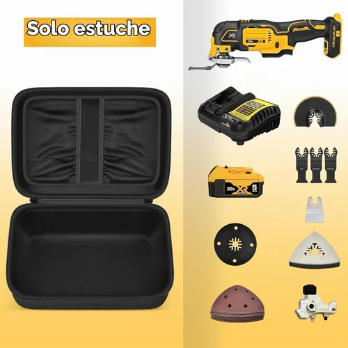 Vista 2 de PAIYULE - Funda oscilante para herramientas DEWALT DCS356B/DCS354B, solo caja Hard EVA Shell, Custom-Fit Storage, Blade Organizer and Room for Two