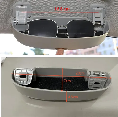 Vista 4 de SXCY para Hyundai Tucson/Ioniq 5 2022-2025 2026 - Caja porta gafas, compatible con accesorios Hyundai Tucson/Ioniq 5 2022-2024 2025 2026, estuche