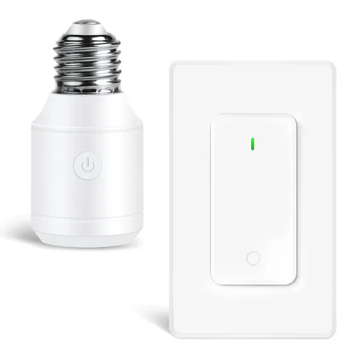 Vista 51 de Toma de control remoto, interruptor de luz y enchufe remoto greencycle con interruptor de luz inalámbrico, rango de 500 pies, no necesita cableado