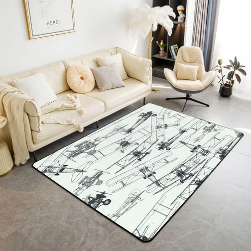 Vista 46 de jejeloiu Alfombra para sala de estar de animales de la selva para niños, 3 x 5, alfombra de área de tigre para niños, niñas, adolescentes