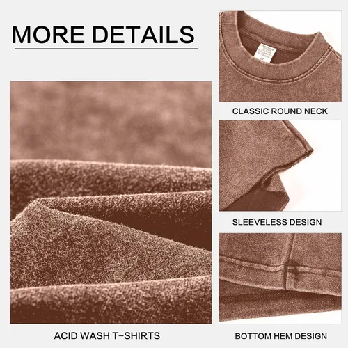 Vista 5 de Camisetas sin mangas de algodón para hombre, corte muscular, gimnasio, correr, playa, ajuste holgado