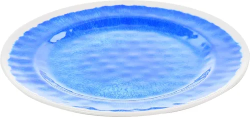 Vista 3 de Elama ELM N Elly Collection - Juego de vajilla de melamina, 12 piezas, azul, (ELM-ELLY-N)