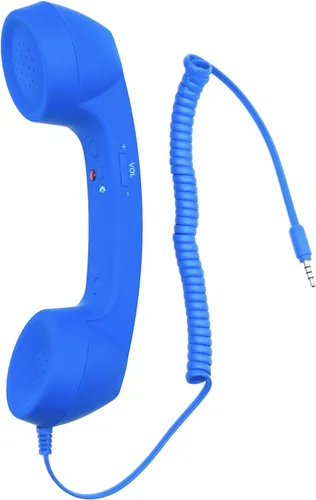 Vista 14 de Auricular retro de 3.5mm para teléfono celular Micrófono receptor para iPhone iPad teléfonos móviles smartphone (negro)