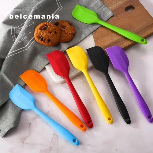 Vista 7 de beicemania® Espátulas de silicona Espátulas de goma antiadherentes negro