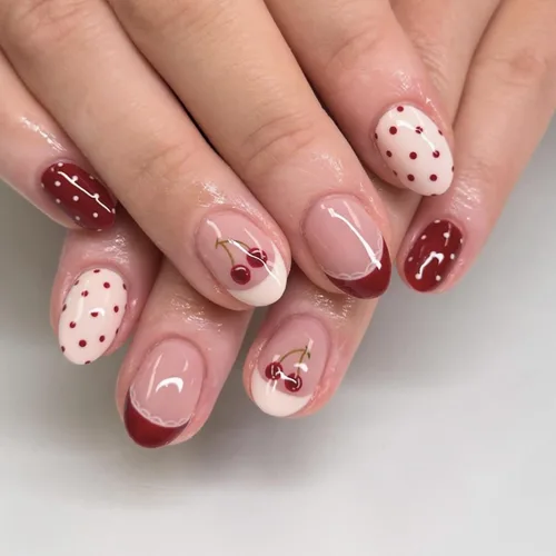Vista 22 de NBNTGH Uñas postizas a presión de punta francesa blanca, uñas postizas de línea dorada, uñas postizas medianas con diseño de almendra, uñas postizas