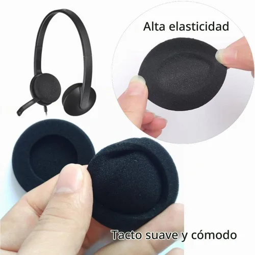 Vista 4 de 4 almohadillas de espuma para auriculares Plantronics H251 H261 H351 H361