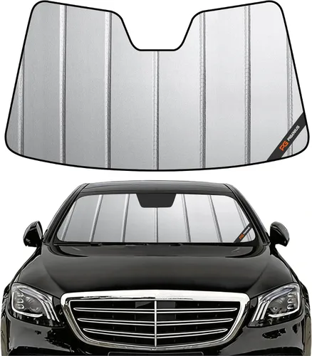 Vista 24 de Pigenius Parasol de parabrisas para Mercedes-Benz Clase C Convertible/Coupé 2017-2023 - Salvaguardia Gris