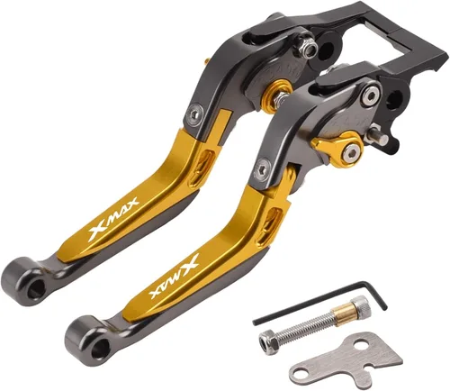 Vista 9 de Palanca de freno de embrague plegable ajustable para Xmax 125 250 300 400 XMAX250 XMAX300 2018 2023 (color : 7)