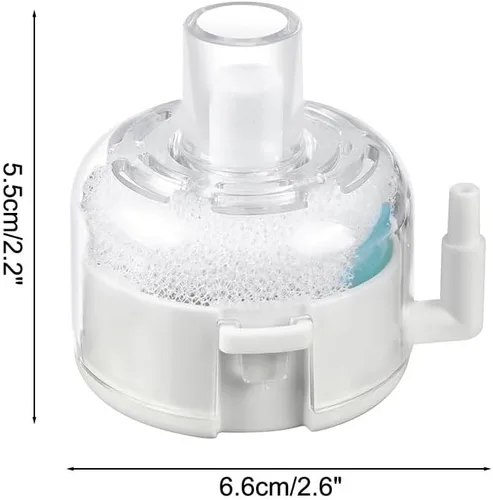 Vista 4 de DONGKER Filtro de esponja nano para acuario, filtro pequeño silencioso desmontable con piedra de aire para acuarios de 1 a 5 galones