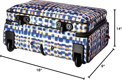 Vista 7 de Vera Bradley Bolsa de trabajo con ruedas Softside para mujer