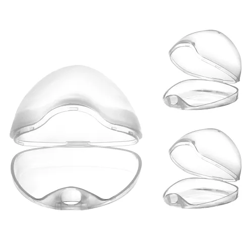 Vista 21 de Accmor Funda para chupete, estuche para chupete, contenedor para chupete para viajes, sin BPA, transparente, paquete de 2