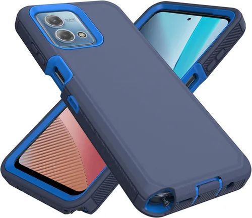 Vista 8 de Funda protectora resistente para Motorola Moto G Stylus 4G 2023, resistente a prueba de polvo, a prueba de golpes, protección contra caídas, 3 en 1