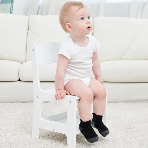 Vista 7 de Zaples - Calcetines altos hasta el tobillo para bebé con base antideslizante, unisex