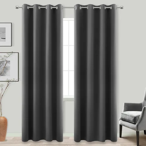 Vista 34 de KOUFALL Cortinas de Baño Aqua para Ventana, Juego de 2 Paneles Decoración Costera Cortinas Cortas Opacas para Ventana Pequeña de Cocina Puerta