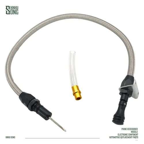 Vista 6 de Compatible con TH350 350 Turbo 350 350 Flexible Acero Inoxidable Varilla de Transmisión Montaje de Cortafuegos Inoxidable