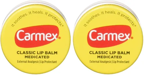 Vista 4 de Carmex Bálsamo labial clásico medicado, 0.25 oz (paquete de 2)