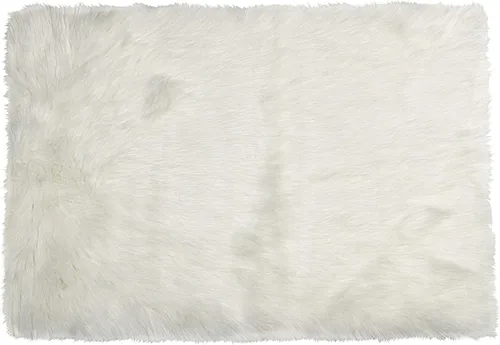 Vista 24 de Luxe - Alfombra Hudson de piel sintética con pelo suave y esponjoso, lavable a máquina, con respaldo antideslizante, alfombra de área libre de Negro