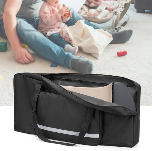 Vista 7 de GRAOSO Bolsa de transporte para bebé, compatible con Baby Bjorn Bouncer Balance Soft and Bouncer Bliss, bolsa de viaje con doble cremallera