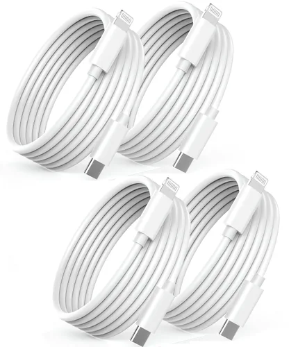 Vista 11 de Cable de extensión de cargador para iPhone, [certificado Apple MFi] Cable de nailon trenzado Lightning Extender Dock Cable macho a hembra adaptador