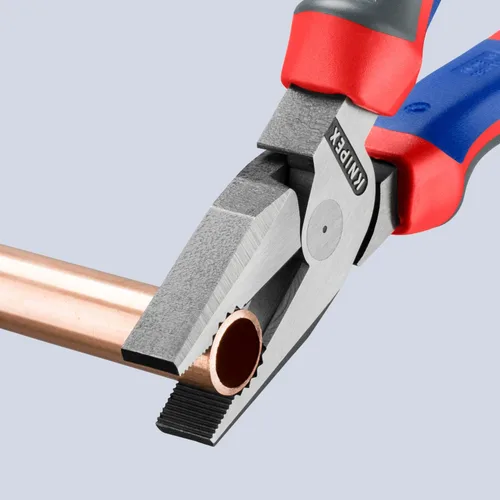 Vista 8 de KNIPEX Herramientas - Alicates combinados de alto apalancamiento, multicomponente (202200), 8 pulgadas