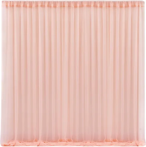 Vista 36 de Cortinas de fondo de tul azul de 10x10 para fiestas, cortina de fondo transparente para fotos de boda, cortinas para baby shower, fotografía, fiesta